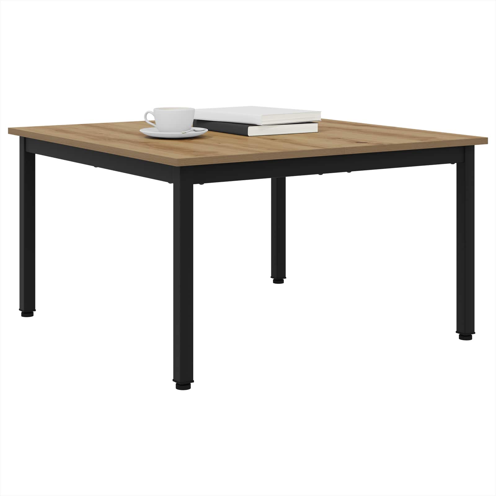 Couchtisch Kunsthandwerk Eiche 80 x 80 x 45 cm Holzwerkstoff