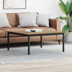 Couchtisch Kunsthandwerk Eiche 100 x 100 x 45 cm Holzwerkstoff