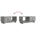 Couchtisch Betongrau 90 x 50 x 40 cm Holzwerkstoff