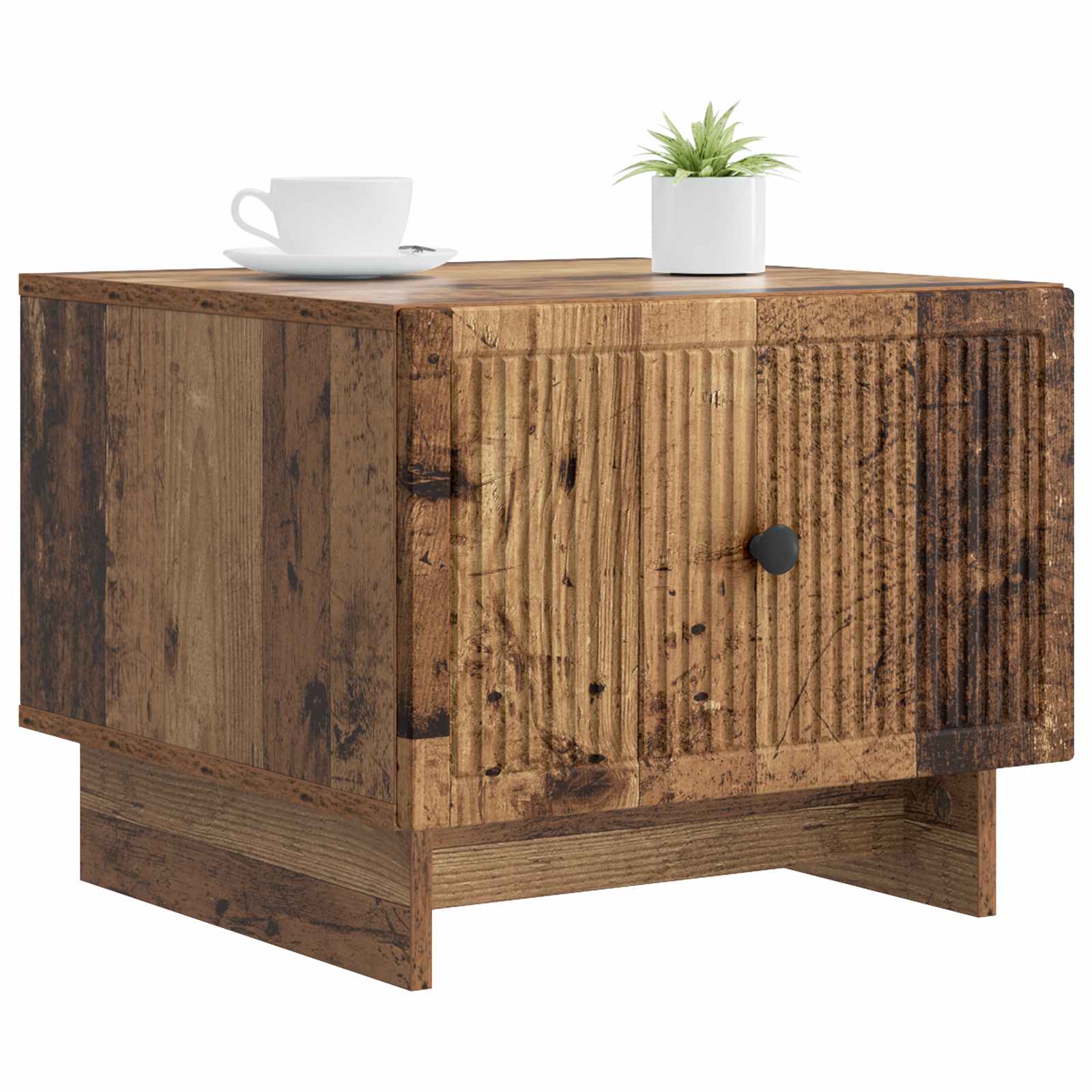 Couchtisch mit Schubladen Altholz 49 x 50 x 40 cm Holzwerkstoff