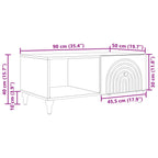 Couchtisch Artisan-Eiche 90 x 50 x 40 cm Holzwerkstoff