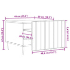 Couchtisch Graues Sonoma 49 x 50 x 42 cm Holzwerkstoff