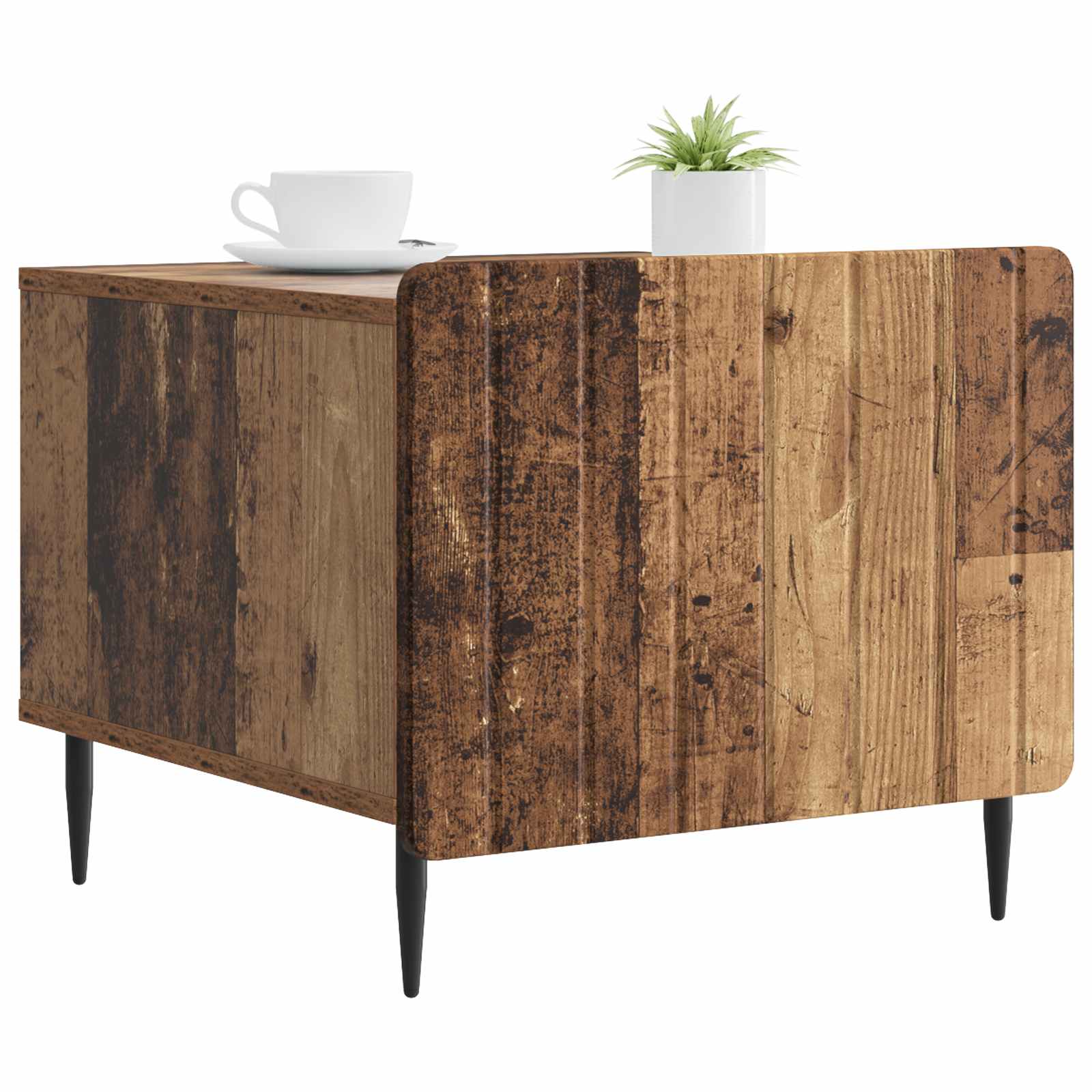 Couchtisch mit Schubladen Altholz 49 x 50 x 42 cm Holzwerkstoff