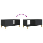 Couchtisch Schwarz 90 x 50 x 40 cm Holzwerkstoff