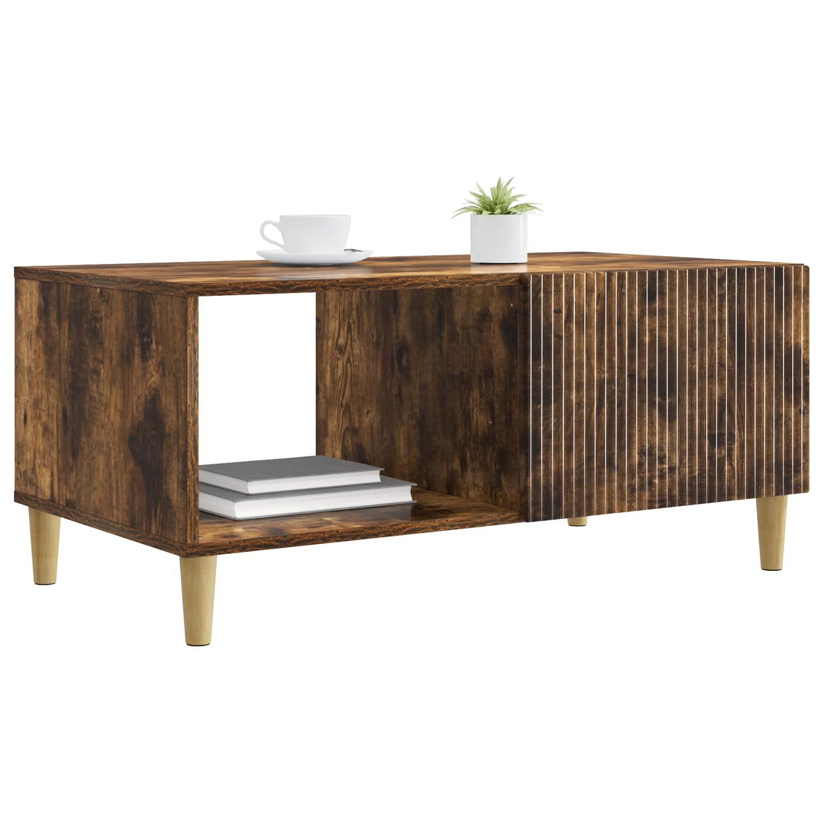 Couchtisch Geräucherte Eiche 90 x 50 x 40 cm Holzwerkstoff