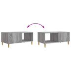 Couchtisch Graues Sonoma 90 x 50 x 40 cm Holzwerkstoff