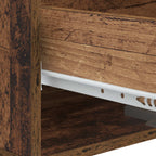 Couchtisch mit Schubladen Altholz 49 x 50 x 40 cm Holzwerkstoff