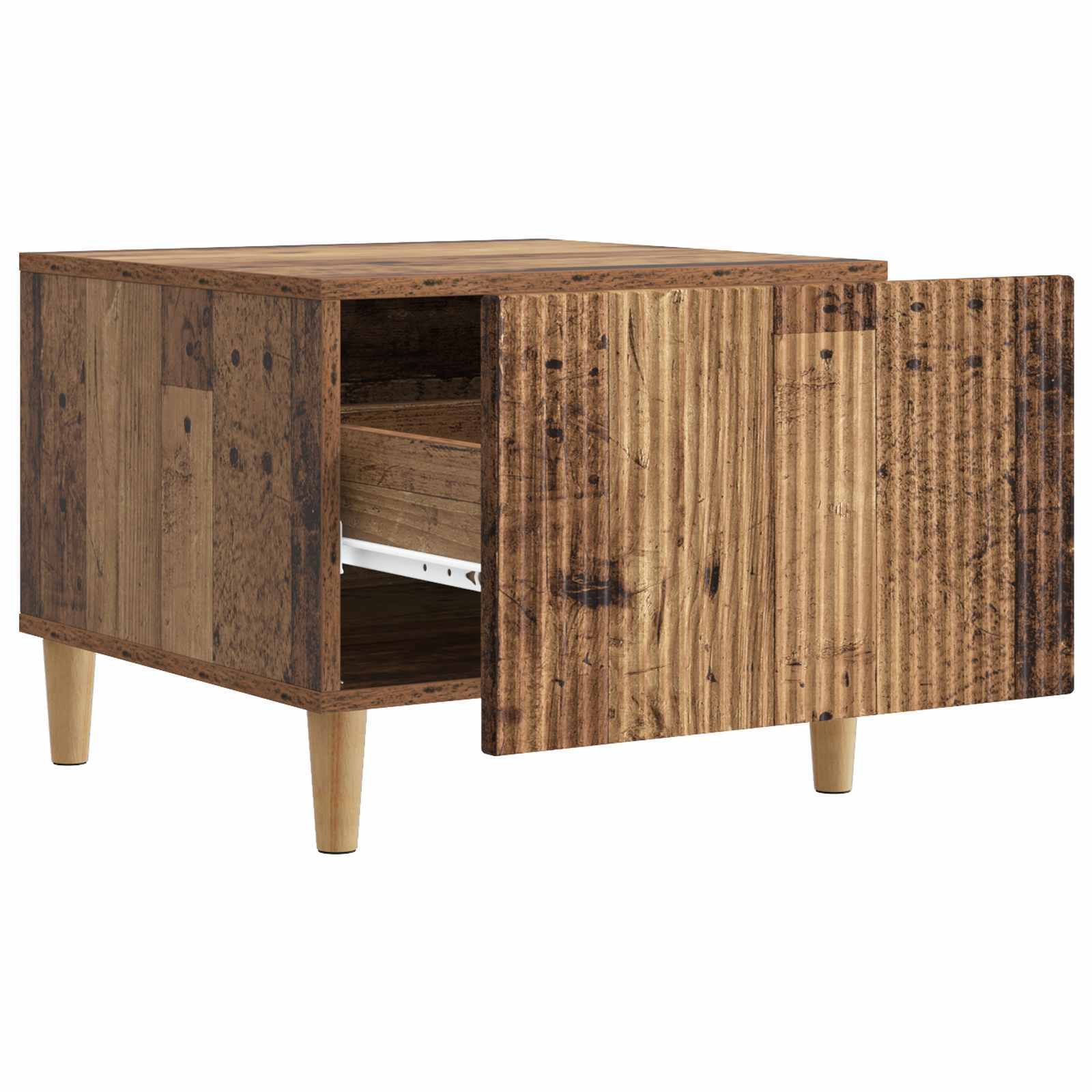 Couchtisch mit Schubladen Altholz 49 x 50 x 40 cm Holzwerkstoff