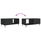 Couchtisch Schwarz 90 x 50 x 40 cm Holzwerkstoff