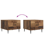 Couchtisch mit Schubladen Altholz 49 x 50 x 40 cm Holzwerkstoff
