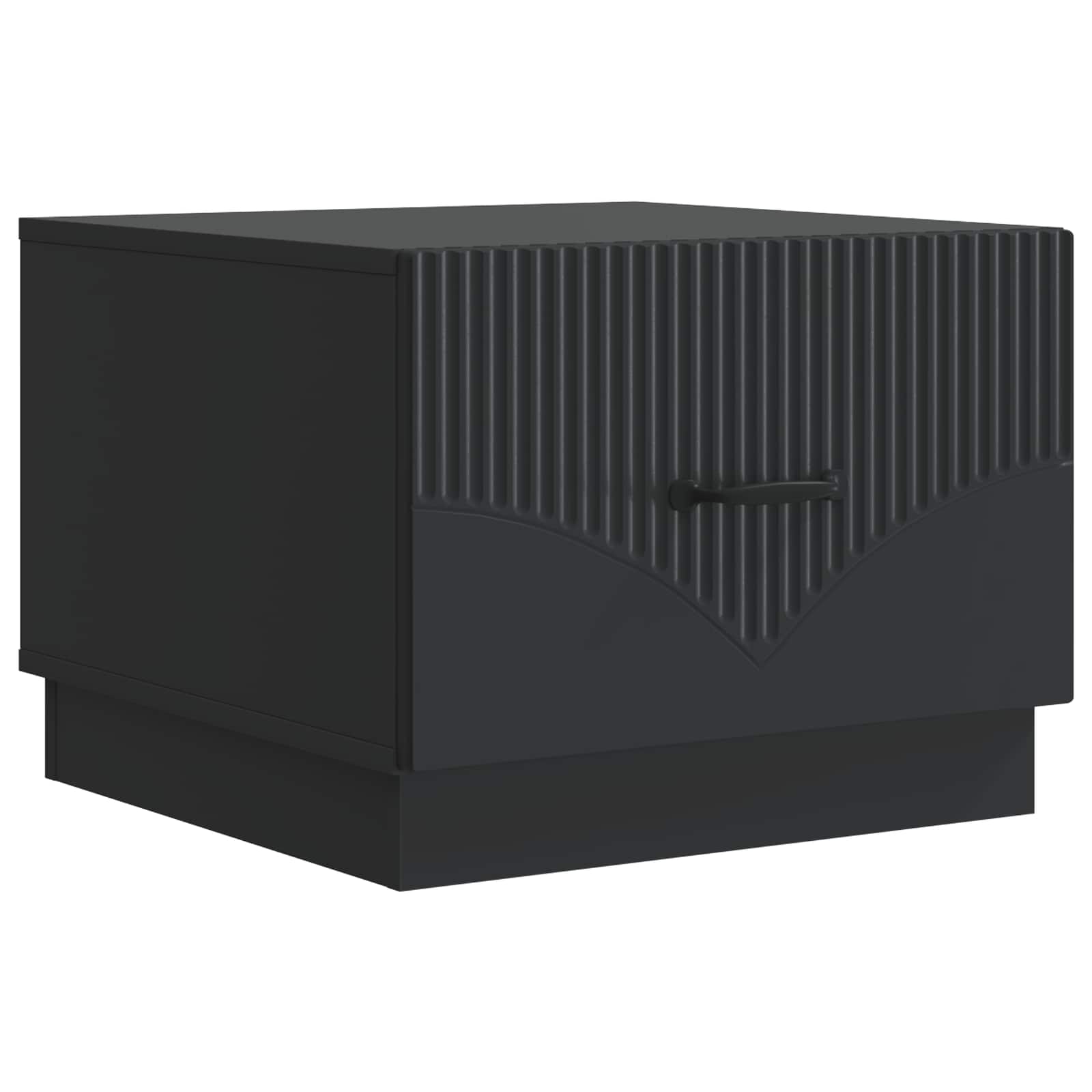 Couchtisch mit Schubladen Schwarz 49 x 50 x 37 cm Holzwerkstoff