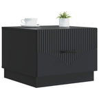 Couchtisch mit Schubladen Schwarz 49 x 50 x 37 cm Holzwerkstoff