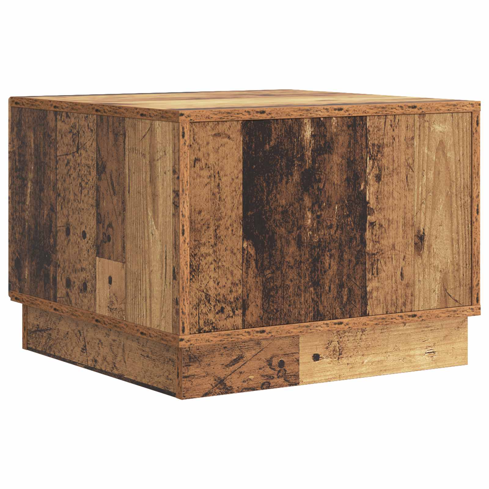Couchtisch mit Schubladen Altholz 49 x 50 x 37 cm Holzwerkstoff