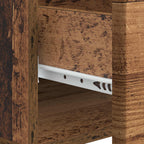 Couchtisch mit Schubladen Altholz 49 x 50 x 40 cm Holzwerkstoff