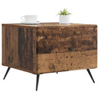 Couchtisch mit Schubladen Altholz 49 x 50 x 40 cm Holzwerkstoff