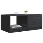 Couchtisch Schwarz 90 x 50 x 37 cm Holzwerkstoff