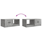 Couchtisch Betongrau 90 x 50 x 37 cm Holzwerkstoff