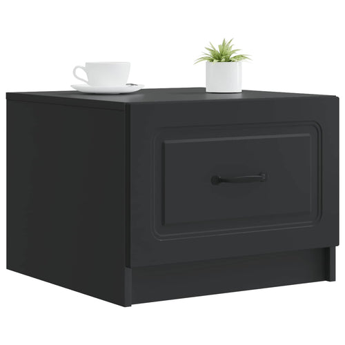 Couchtisch mit Schubladen Schwarz 49 x 50 x 37 cm Holzwerkstoff