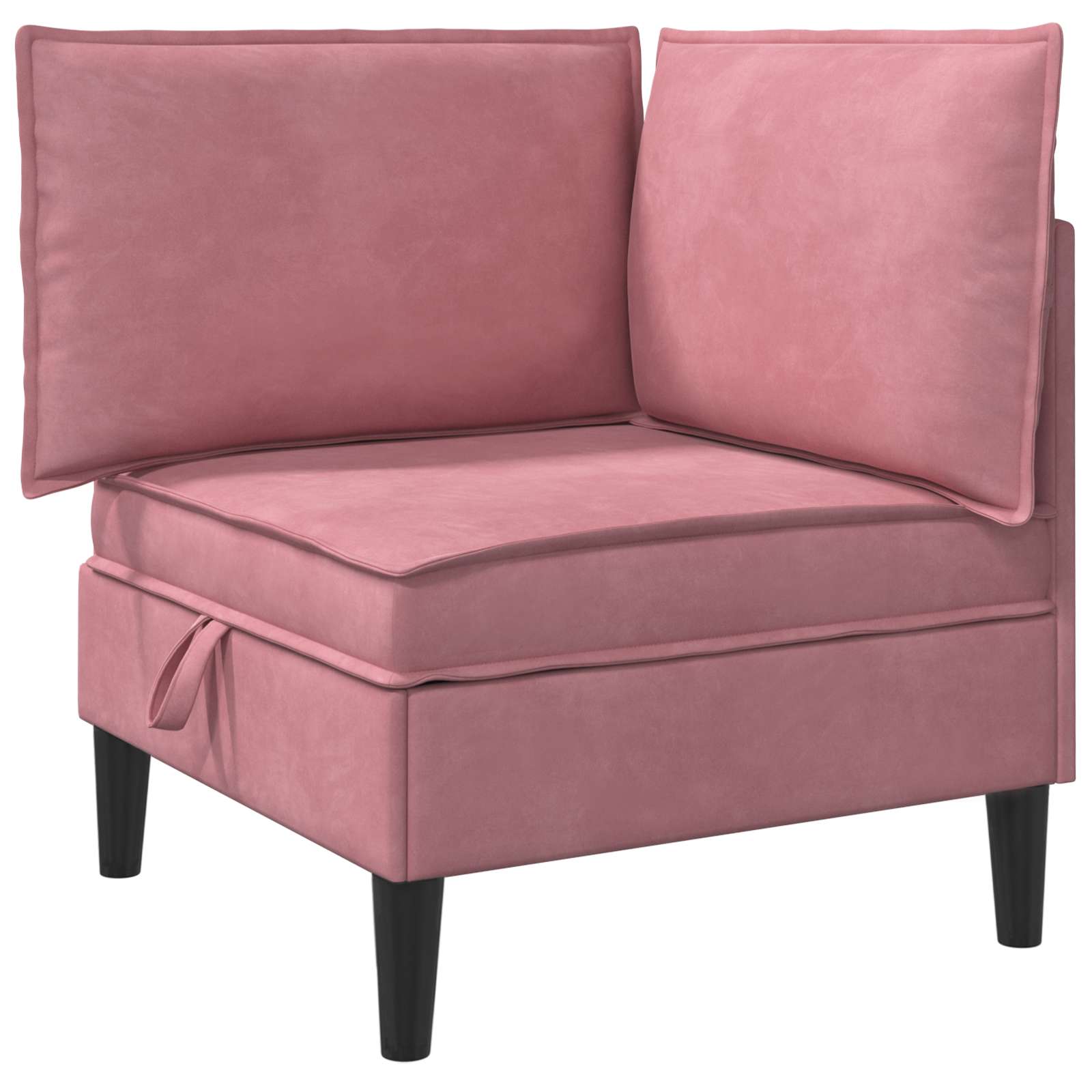 Wohnzimmergarnitur mit Kissen mit Speicher 5 pcs Rosa Samt