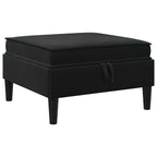 Wohnzimmergarnitur mit Kissen mit Speicher 4 pcs Schwarz Samt
