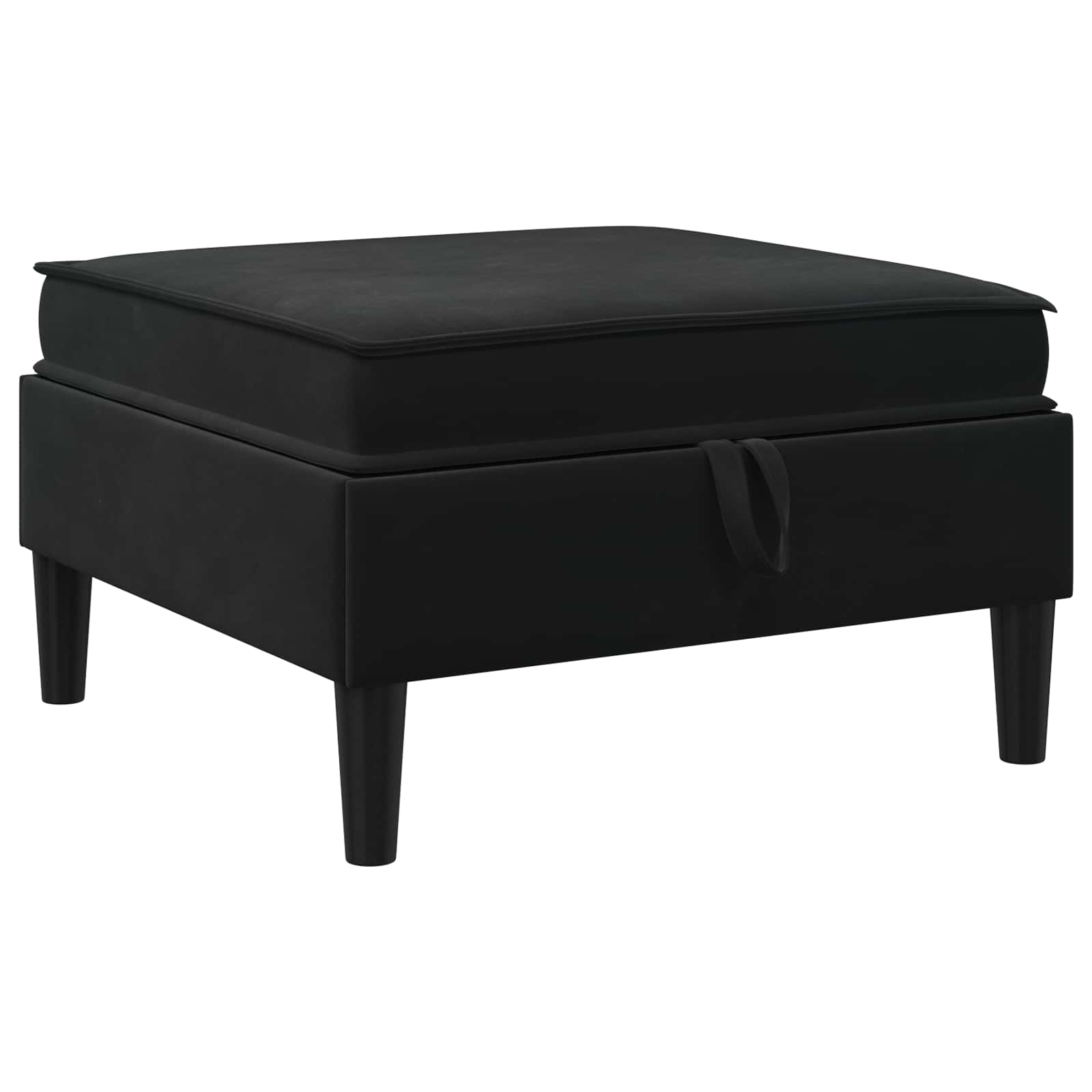 Wohnzimmergarnitur mit Kissen mit Speicher 6 pcs Schwarz Samt