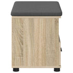 Flurbank mit Kissen mit Schubladen Sonoma-Eiche 60 x 38 x 46 cm