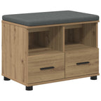 Flurbank mit Kissen mit Regal Artisan-Eiche 60 x 38 x 46 cm