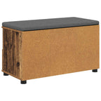 Flurbank mit Kissen mit Schubladen Altholz 80 x 38 x 46 cm