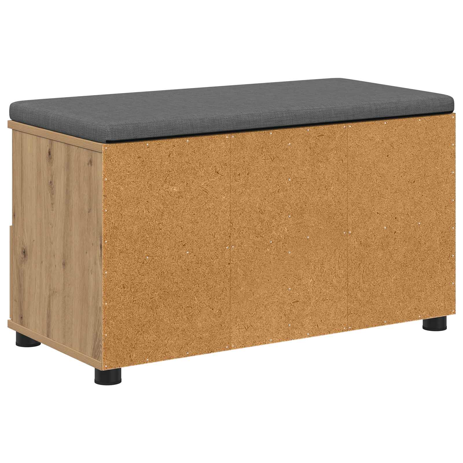 Flurbank mit Kissen mit Regal Artisan-Eiche 80 x 38 x 46 cm