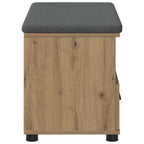 Flurbank mit Kissen mit Regal Artisan-Eiche 80 x 38 x 46 cm