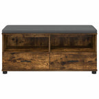 Flurbank mit Kissen Geräucherte Eiche 100 x 38 x 46 cm
