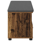 Flurbank mit Kissen mit Schubladen Altholz 100 x 38 x 46 cm