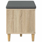 Flurbank mit Kissen mit Speicher Sonoma-Eiche 60 x 38 x 46 cm