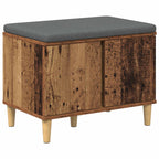 Flurbank mit Kissen mit Speicher Altholz 60 x 38 x 46 cm