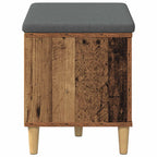 Flurbank mit Kissen mit Speicher Altholz 60 x 38 x 46 cm