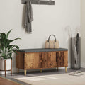 Flurbank mit Kissen mit Speicher Altholz 100 x 38 x 46 cm
