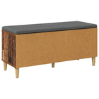 Flurbank mit Kissen mit Speicher Altholz 100 x 38 x 46 cm