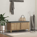 Flurbank mit Kissen mit Speicher Artisan-Eiche 100 x 38 x 46 cm