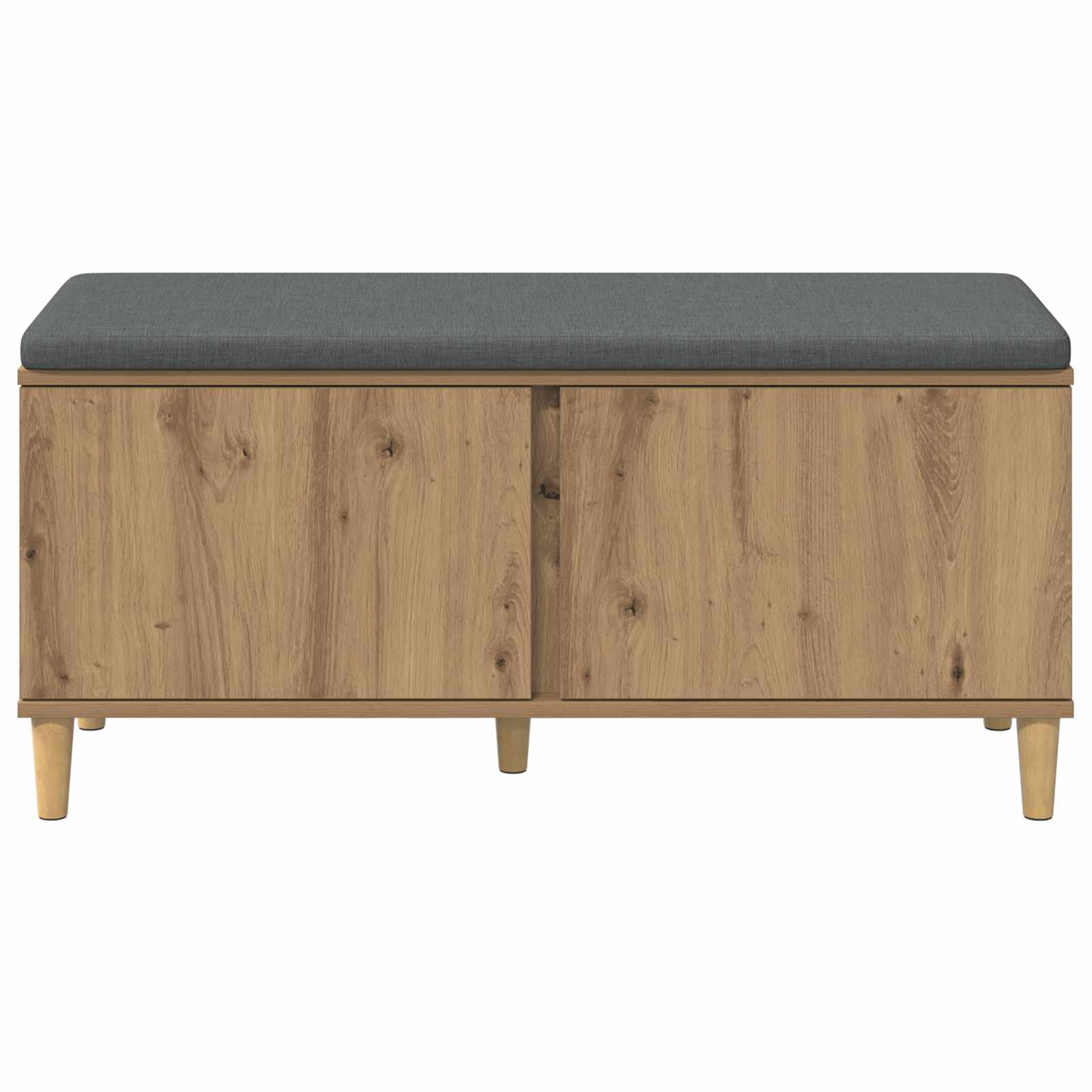 Flurbank mit Kissen mit Speicher Artisan-Eiche 100 x 38 x 46 cm