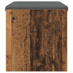 Flurbank mit Kissen Altholz 63 x 38 x 40 cm