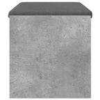 Flurbank mit Kissen Beton Grau 83 x 38 x 40 cm