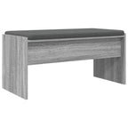 Flurbank mit Kissen Graues Sonoma 83 x 38 x 40 cm