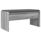 Flurbank mit Kissen Graues Sonoma 83 x 38 x 40 cm