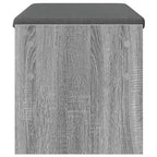 Flurbank mit Kissen Graues Sonoma 83 x 38 x 40 cm