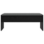 Flurbank mit Kissen Schwarz Eichen-Optik 103 x 38 x 40 cm
