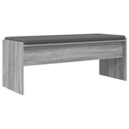 Flurbank mit Kissen Graues Sonoma 103 x 38 x 40 cm