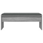 Flurbank mit Kissen Graues Sonoma 103 x 38 x 40 cm
