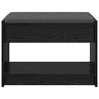 Flurbank mit Kissen mit Regal Schwarze Eiche 63 x 38 x 45 cm