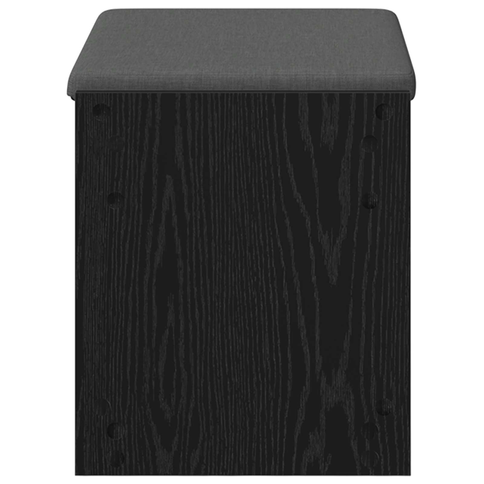 Flurbank mit Kissen mit Regal Schwarze Eiche 63 x 38 x 45 cm