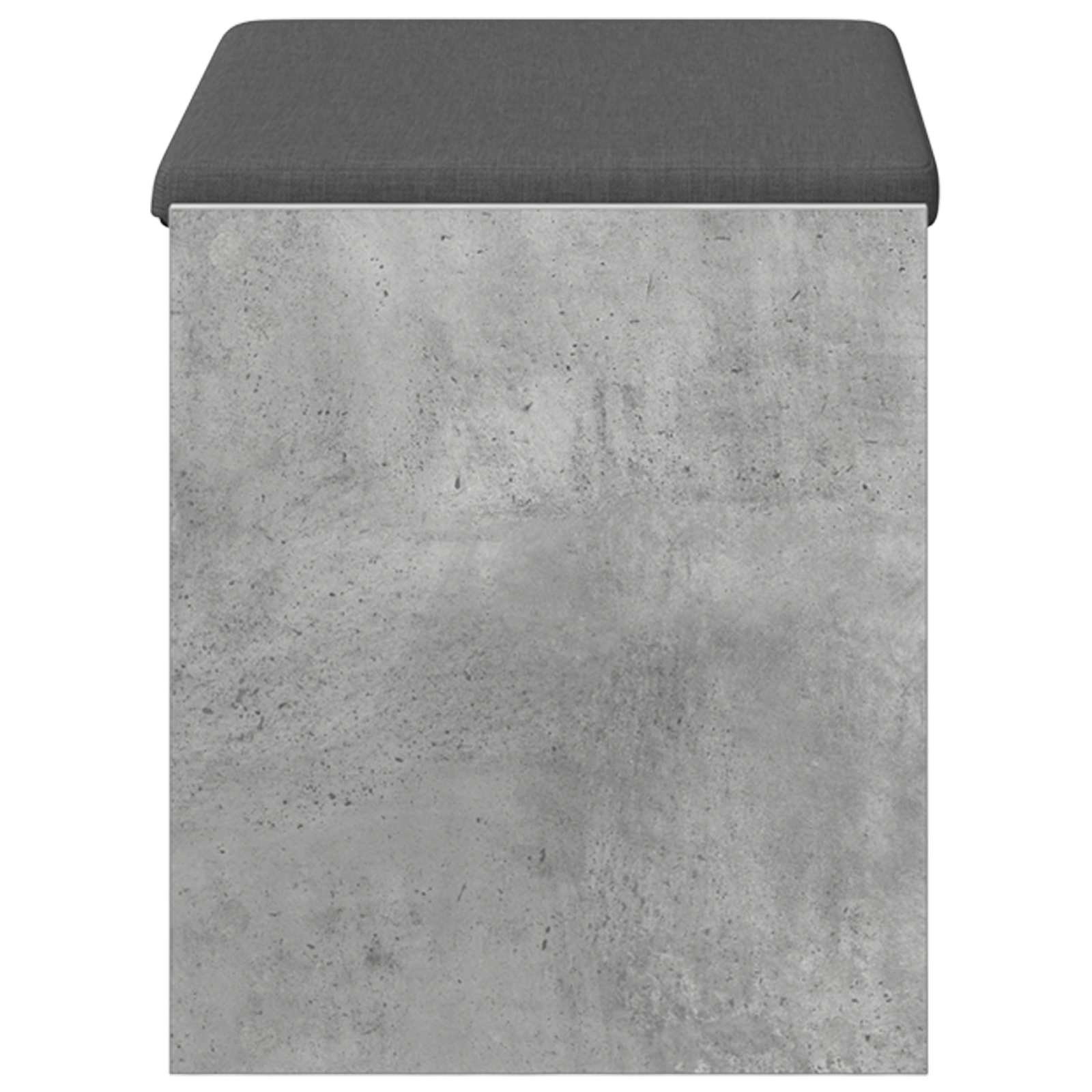Flurbank mit Kissen mit Regal Betongrau 63 x 38 x 45 cm